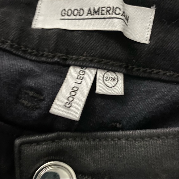 Good American High Rise Leather Like Coated Jeans - Picture 7 of 10